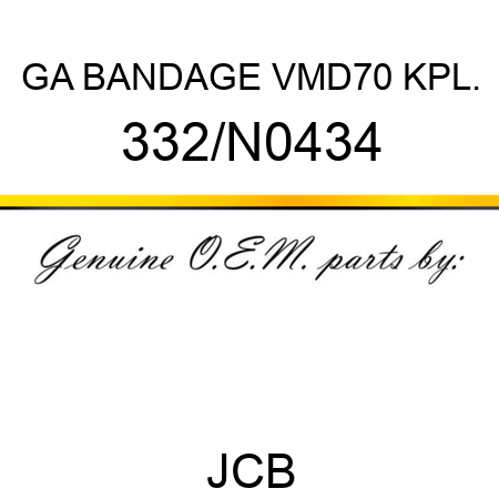 GA BANDAGE VMD70 KPL. 332/N0434