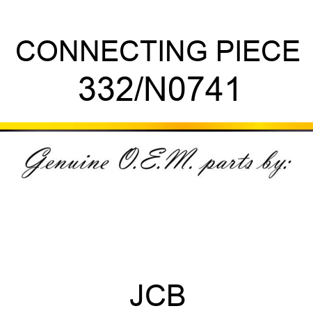 CONNECTING PIECE 332/N0741