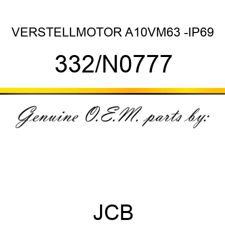 VERSTELLMOTOR A10VM63 -IP69 332/N0777