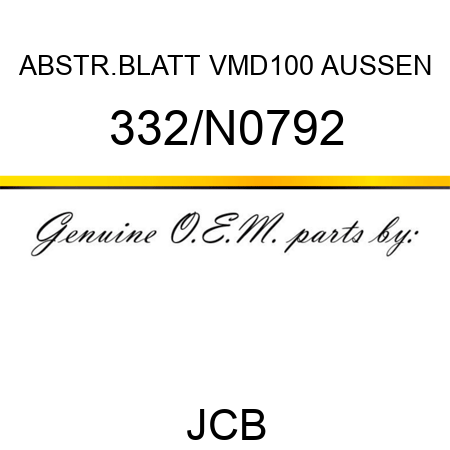 ABSTR.BLATT VMD100 AUSSEN 332/N0792