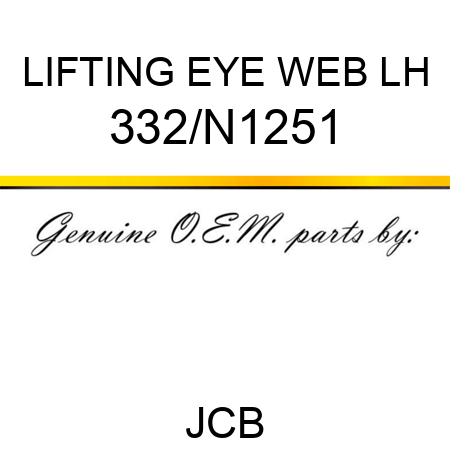 LIFTING EYE WEB LH 332/N1251