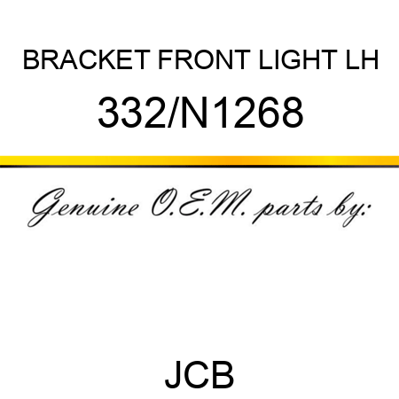 BRACKET FRONT LIGHT LH 332/N1268