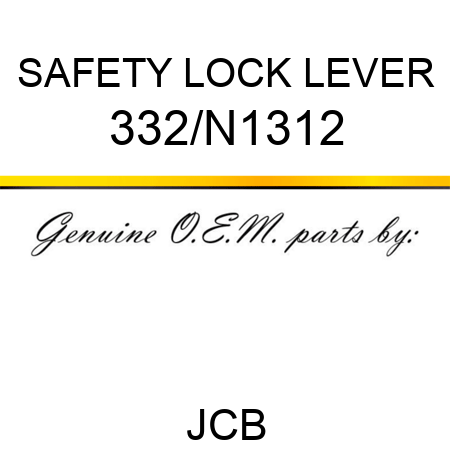 SAFETY LOCK LEVER 332/N1312