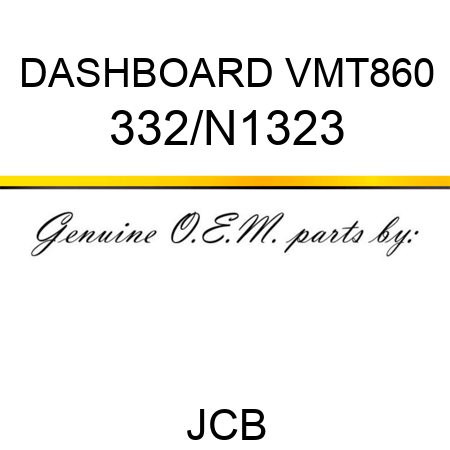 DASHBOARD VMT860 332/N1323