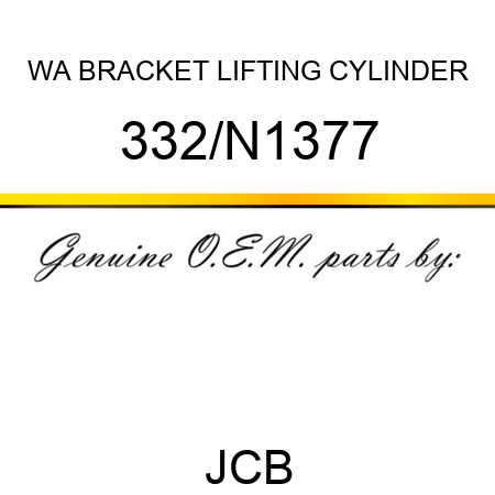 WA BRACKET LIFTING CYLINDER 332/N1377