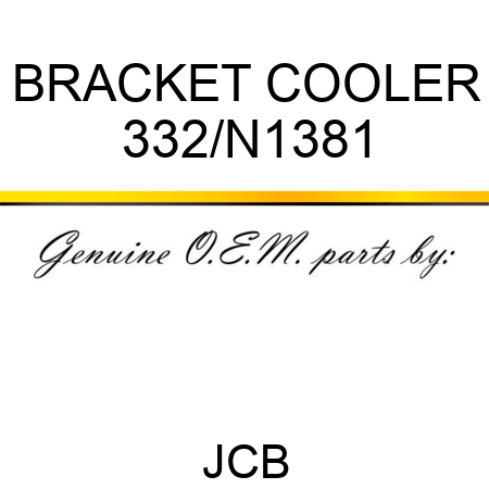 BRACKET COOLER 332/N1381