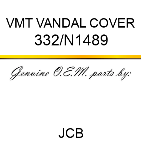 VMT VANDAL COVER 332/N1489