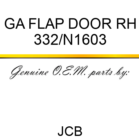 GA FLAP DOOR RH 332/N1603