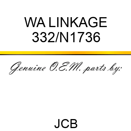 WA LINKAGE 332/N1736