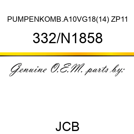 PUMPENKOMB.A10VG18(14)+ZP11 332/N1858