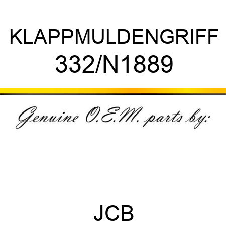 KLAPPMULDENGRIFF 332/N1889