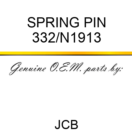 SPRING PIN 332/N1913