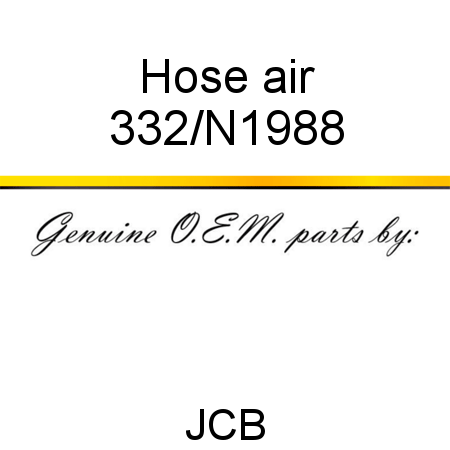 Hose, air 332/N1988