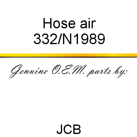 Hose, air 332/N1989