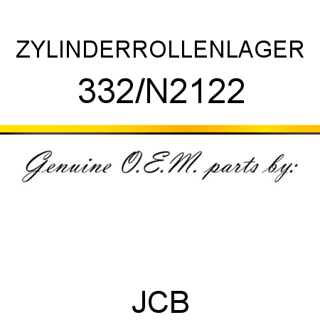 ZYLINDERROLLENLAGER 332/N2122