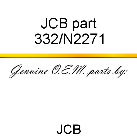 JCB part 332/N2271