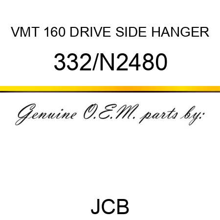 VMT 160 DRIVE SIDE HANGER 332/N2480