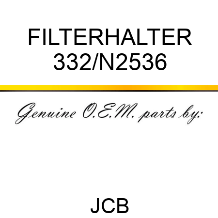 FILTERHALTER 332/N2536