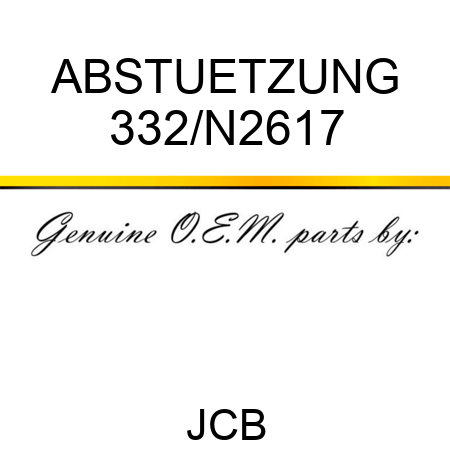 ABSTUETZUNG 332/N2617