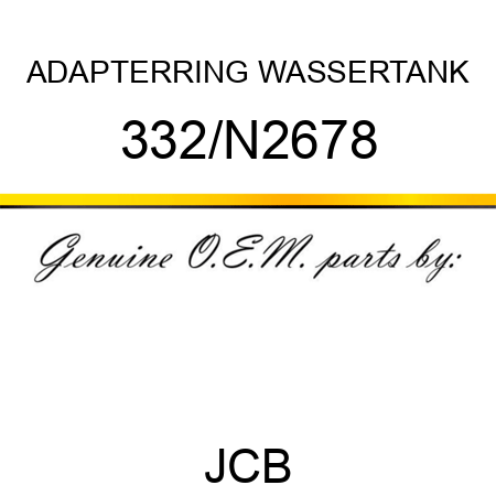 ADAPTERRING WASSERTANK 332/N2678