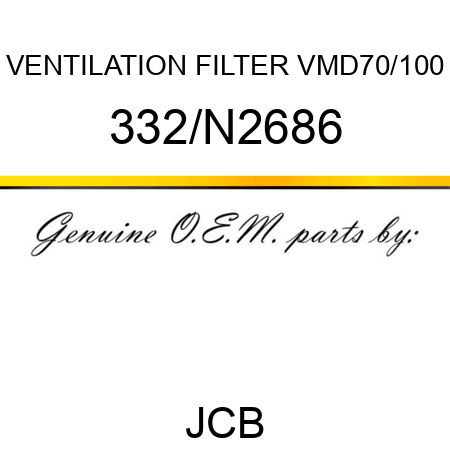 VENTILATION FILTER VMD70/100 332/N2686