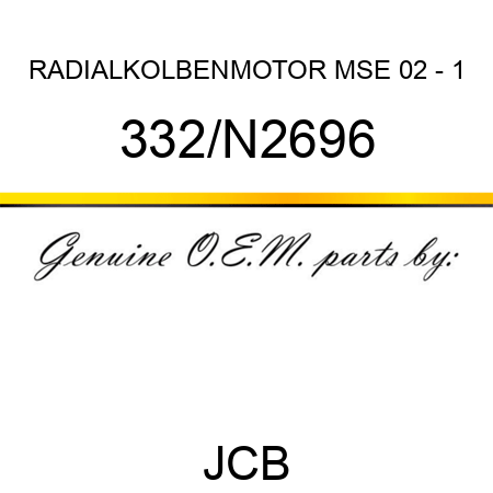 RADIALKOLBENMOTOR MSE 02 - 1 332/N2696