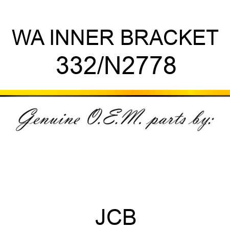 WA INNER BRACKET 332/N2778