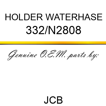 HOLDER WATERHASE 332/N2808