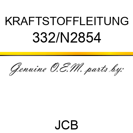 KRAFTSTOFFLEITUNG 332/N2854