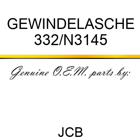 GEWINDELASCHE 332/N3145