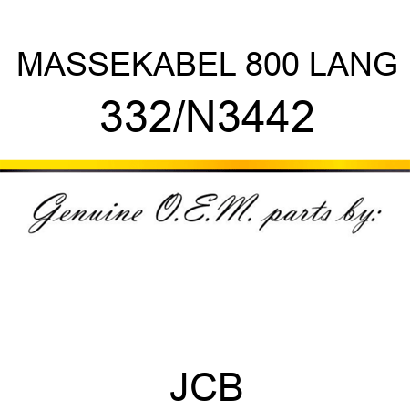 MASSEKABEL 800 LANG 332/N3442