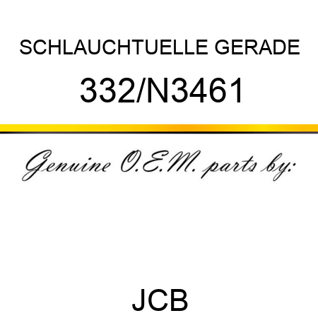 SCHLAUCHTUELLE GERADE 332/N3461