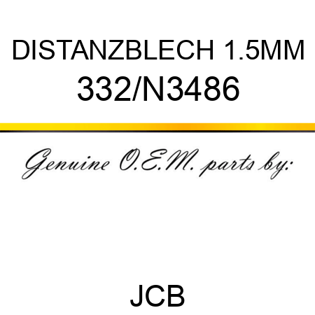 DISTANZBLECH 1.5MM 332/N3486