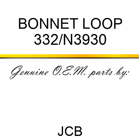 BONNET LOOP 332/N3930