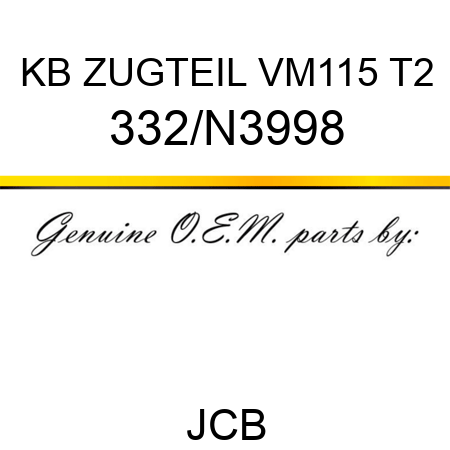 KB ZUGTEIL VM115 T2 332/N3998