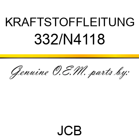 KRAFTSTOFFLEITUNG 332/N4118