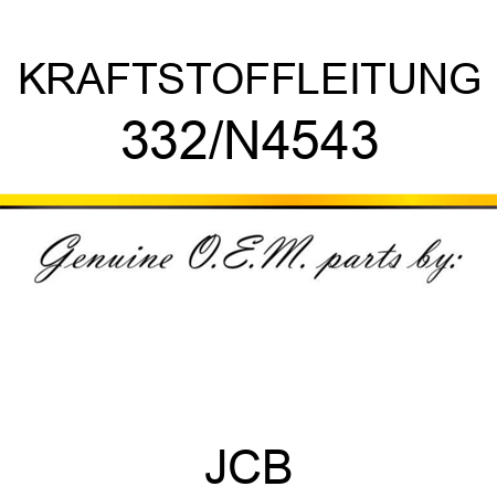 KRAFTSTOFFLEITUNG 332/N4543