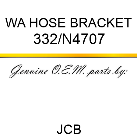 WA HOSE BRACKET 332/N4707