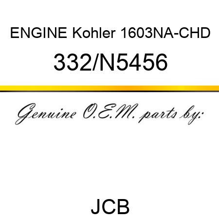 ENGINE, Kohler 1603NA-CHD 332/N5456