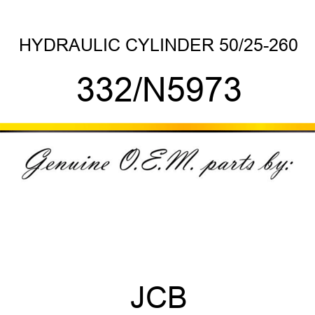 HYDRAULIC CYLINDER 50/25-260 332/N5973