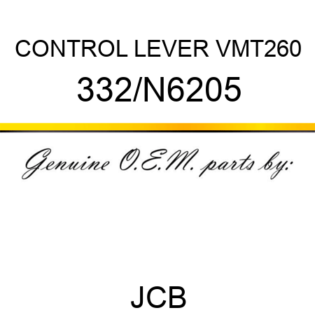 CONTROL LEVER VMT260 332/N6205