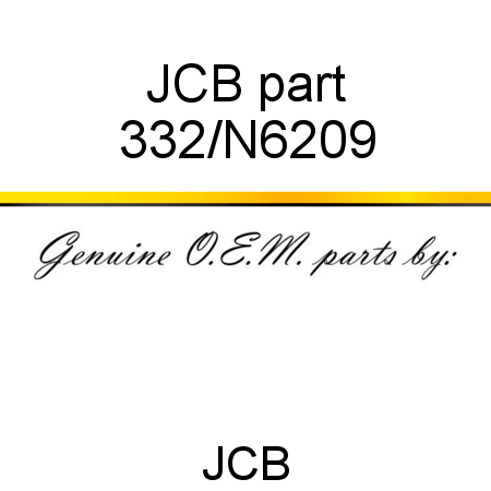 JCB part 332/N6209