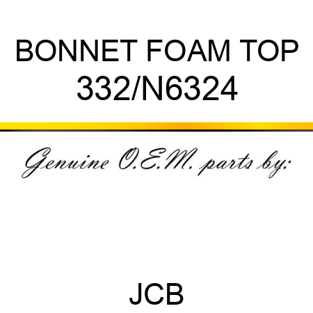 BONNET FOAM TOP 332/N6324