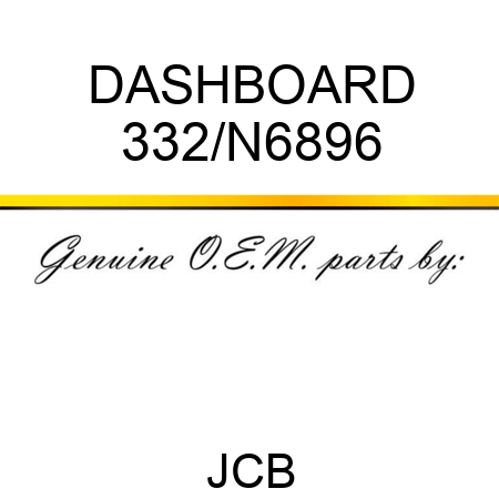 DASHBOARD 332/N6896