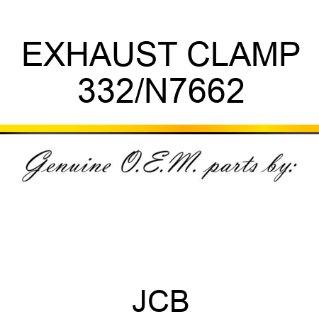 EXHAUST CLAMP 332/N7662