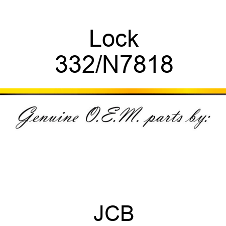 Lock 332/N7818