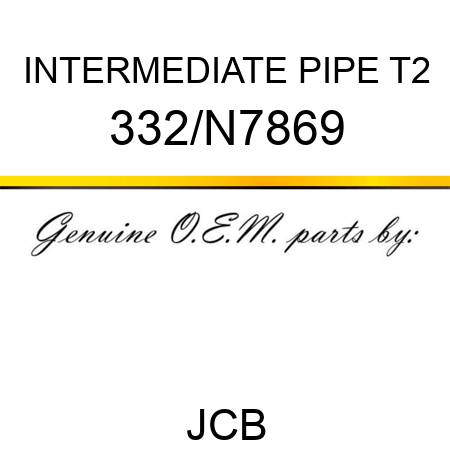 INTERMEDIATE PIPE T2 332/N7869