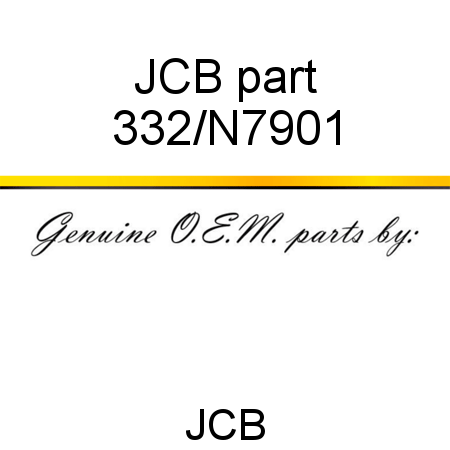 JCB part 332/N7901