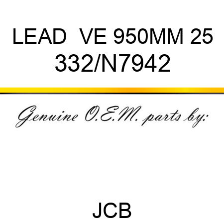 LEAD +VE 950MM 25 332/N7942