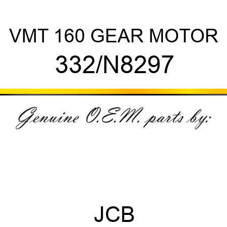 VMT 160 GEAR MOTOR 332/N8297